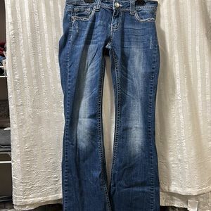 PREMIERE by rue 21-Embellished Embroidered Boot Cut Jeans- Size 5/6R